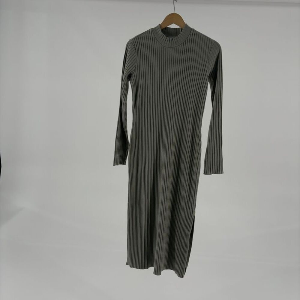 Vince Rib High Crew Neck Dress